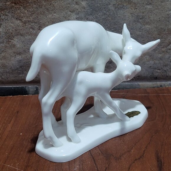 Noritake Deer and Fawn Bone China Figurine Mothers Day 1974 - Picture 6 of 11